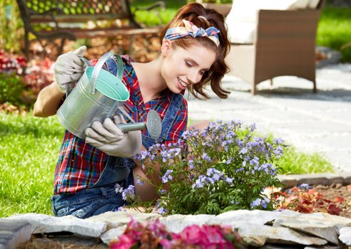 Stylish garden landscaping features in Welling